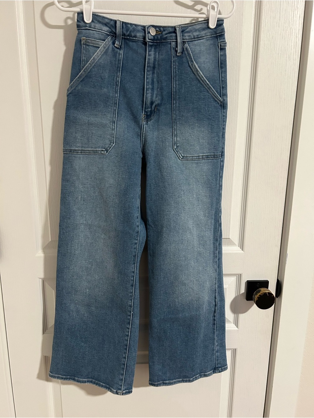 Just Black Denim “The Patch Pocket Wide Leg" Jeans